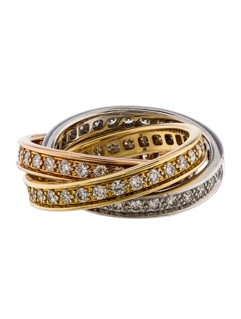 rolling ring cartier|cartier trinity rings with diamonds.